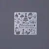 Caixa Explosão tema renda régua molde de pintura caixa de presente surpresa álbum de fotos quadrado feito à mão DIY molde para grafite