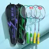 Raqueta de Bádminton para Adultos de Aleación Amortiguación de Golpes Raqueta Duradera Agarre Antideslizante Raqueta Victory Feather para Adolescentes Principiantes