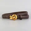 2026 Nuevo Modelo Cinturón de Cuero para Mujer Cinturón de Cuero Genuino Piel de Vaca Versátil Decorativo Cinturón de Gama Alta para Mujer Cinturón Delgado en Stock