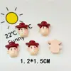 Mini tamaño pequeño caricatura Marca Oso Rojo Rosa clip para uñas de cerdo rosa pato pasador para el pelo pinza para el pelo cuerda para el pelo Accesorios de resina DIY