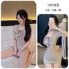 Longa noite sexo lingerie feminina sexy perspectiva cheongsam paixão terno pijamas uniforme tentação feminina 1803