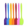 Espátula de Silicona Integrada Pala Espátula para Crema de Pastel Herramienta de Cocina para Hornear Espátula Raspador para Hornear de Pastelería