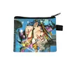 Nuevo Monedero de Jojo's Bizarre Adventure Bolsa para Monedas con Cremallera de Dibujos Animados Linda Bolsa Pequeña de Almacenamiento para Estudiantes Venta al por Mayor