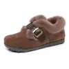 Zapatos de Invierno Peludos para Mujer, Botas para Mujer, Zapatos de Algodón Terciopelo, Zapatos Slip-On de Gamuza con Suela Gruesa para Mamá, Casuales con Suelas Suaves