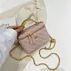 Bolsa feminina de alta qualidade, requintada, nicho, bolsas femininas, verão 2023, nova mini bolsa com corrente de diamantes