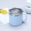 Taza con Asa Térmica de Acero Inoxidable 304 de 14 oz en Stock Transfronteriza Taza Termo para Exterior Oficina Negocios Taza de Café al por Mayor