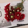 Buquê de Margarida Camomila Artificial de Alta Qualidade com 3 Hastes Decoração para Casa Materiais para Arranjo de Flores Flores Artificiais de Margarida