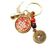 Llavero del zodiaco de la bendición de Tianguan, de latón, con cinco emperadores, imitación de cobre, con llave en mano. Gran oferta en un lugar pintoresco.