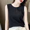 Nuevo Chaleco Casual de Talla Grande para Mujer Verano 2026, Chaleco Base Versátil de Corte Ajustado sin Mangas para Mamás