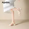 Sandalias de Tacón Grueso Augu Shiden para Mujer 2026 Nuevo Estilo de Verano, Elegantes y Hermosas, Tacones Altos Ligeros y Cómodos para Combinar con Vestidos