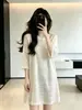 2026 Suéter Camiseta de Tricô Vazado Simples Solto Estilo Coreano para Mulheres Plus Size, Blusa Pulôver de Comprimento Médio para Meninas Plus Size