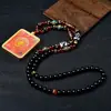 Pingente Thangka de Xizang com Deus da Riqueza Amarelo Pintado a Ouro Pingente Thangka Colar Tesouro Mani de Cobre Puro Colar Thangka Caixa Gawu