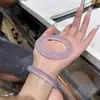 Pulseira de Pedra Olho de Gato Tira Plana Estilo Menina Pulseira de Pedra Olho de Gato Multicolorida Prata Cinza Pulseira de Vidro Imitação de Jade Atacado