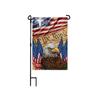 Estados Unidos transfronterizo. Bandera de jardín del Día de la Independencia, diseño de patio, bandera, Día del Trabajo, Día Nacional, decoración, personalización de banderas