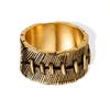 Anillo de titanio unisex con diseño de costura maravilloso, anillo abierto exagerado de nicho, anillo avanzado de acero inoxidable multicolor