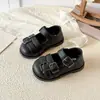 Zapatos de Cuero Estilo Británico Retro para Niñas Modelo Nuevo Primavera y Otoño 2026 con Hebilla de Cinturón Zapatos Mary Jane de Princesa Planos Versátiles y Elegantes