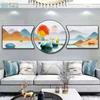 Pintura Decorativa para Sala de Estar 2023 Nueva Pintura Triple Colgante Moderna de Lujo Ligero Atmosférica Fondo de Pared de Sofá Pintura Mural Diamante de Porcelana Cristal