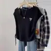 Projetado para ser Slim e Versátil, Estilo Coreano, Doce e Rejuvenescedor, Com Cordão de Laço, Plissado, Gola Redonda, Top de Tricô