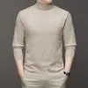 Suéter de punto de comercio exterior transfronterizo de otoño e invierno para hombre, estilo coreano, corte ajustado para hombre, manga larga, jersey de punto básico al por mayor