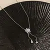 Collar con Colgante de Estrella y Gota de Agua Estilo Retro Francés, Diseño Fresco y Dulce, Cadena Clavicular de Nicho, Accesorio Versátil de Lujo Ligero
