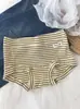 """Boxer Pequeño Rayado" [Categoría a Algodón para Bebé] 10A Ropa Interior Antibacteriana de Hilo de Algodón para Mujer Boxer Briefs con Entrepierna Extendida"""