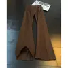Jeans de algodón puro estilo retro americano para hombre, pantalones de trabajo de corte angulado ajustados de alta calle para otoño, pantalones acampanados de alta gama para estilizar