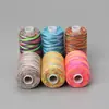 Hilo de Poliéster Multicolor para Ropa Hilo con Degradado Arcoíris Colorido Cosido a Mano Hilo de Coser 402 Venta al por Mayor