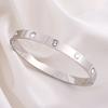 Pulsera de Acero de Titanio para Mujer, Pulsera de Plata Electrochapada de Gama Alta, Diseño de Estrella Coreana, No se Desvanece, Joyería de Pulsera Abierta Estilo Europeo y Americano