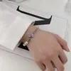 Pulseiras de Hip-Hop de Liga de Zinco Europeias e Americanas Personalizadas para Homens e Mulheres, Correntes de Metal, Simples e Elegantes, Acessórios de Mão Versáteis