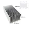Disipador de calor de perfil de aluminio Amplificador de potencia electrónico Radiador de placa base Router de alta potencia Bloque de disipación de calor de aletas densas de grado industrial