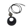 Collar étnico con colgante de resina, cadena larga retro nicho para suéter, joyería de moda con nuevo diseño al por mayor