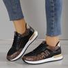 Zapatos de Mujer de Talla Grande Transfronterizos Primavera y Otoño 2025 Zapatos Deportivos Casuales de Cuero con Encaje Cosido para Mujer Zapatos Individuales Venta al por Mayor para Mujer