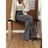 Pantalones Casuales de Estilo Holgazán para Combinar con Todo, Cintura Holgada, para Mujer, Primavera 2025 Nuevo, Sencillos, Delgados, Holgados, Tipo Dopping