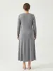 En Stock Suministro Directo desde Fábrica Origen Vestido Talla Grande Seda de Leche Jalaibya Vestido Largo Holgado Comercio Exterior Ropa de Mujer Transfronterizo