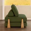 Sofá Perezoso Sofá de Tela para Apartamentos Pequeños, Sala de Estar, Balcón, Tatami, Bloque de Tofu, Sofá Modular Combinado Estilo Crema