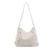 Bolsa de Trabalho Feminina com Estampa de Bolinhas, Item Quente de Vendas Transfronteiriças, Grande Capacidade, Bolsa Transversal Simples e Estilosa, Bolsa de Ombro Tote Personalizada