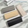 Estuche de Cuero de Alta Gama Más Vendido para Gafas con Textura Sencilla, Estilo de Negocios, Sensación de Alta Gama, Portátil, Resistente a la Presión, Estuche de Gafas Hecho a Mano, Gafas de Sol