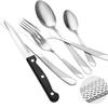 Venta al por mayor transfronteriza Cubiertos de Acero Inoxidable Corte Diamante Estrella Juego de 24 Piezas Cuchillo, Tenedor, Cuchara Juego Creativo Juego de Cubiertos Gruesos de Alta Gama para Restaurante