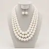 Estilo exagerado de moda transfronteriza coreana Dongdaemun joyería perlas cuentas collar de múltiples capas envolvente cadena de clavícula temperamento