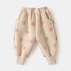 [Invierno profundo] Pantalones para niños Doodle, pantalones de otoño e invierno, pantalones gruesos con forro polar para niños, pantalones cálidos de invierno para bebés, pantalones tipo suéter.