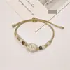 Pulseira de Cerâmica Jingdezhen Nova Pulseira de Cerâmica Chinesa Joia Estudante Estilo Xizang Corda Trançada à Mão Banca Presente para Estudante