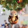 Colgante de Huevo de Dragón de Navidad Nuevo Transfronterizo Colgante para Espejo Retrovisor de Coche Decoración Creativa de Árbol de Navidad de Acrílico
