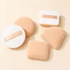 Esponja de Polvo Triángulo de Piña Blanca en Caja, Ultra-Suave, No Absorbe el Polvo, Doble Uso para Maquillaje Seco y Húmedo, Esponja para Cushion al por Mayor
