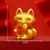 Paisagem Miniatura Criativa Figura de Gato da Sorte Fofo Acessório de Decoração DIY para Carro e Mesa