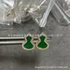 Brincos de Abóbora Qilin, Banhados a Ouro 18k, Prata Pura, com Madrepérola Branca e Ágata Vermelho-Violeta, Brincos Pendentes Qilin