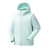 Jaqueta Softshell Funcional Montanha Estilo Ninho de Pássaro para Homens e Mulheres, Jaqueta de Caminhada ao Ar Livre à Prova de Vento e Impermeável com Capuz, Roupa de Exterior para Primavera e Outono