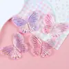 Accesorios de Resina de Mariposa Electroplateados Hechos a Mano DIY Pegamento de Crema Pinzas para el Cabello Funda de Teléfono Hebilla de Zapato Adornos para el Cabello Parche Pulsera