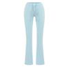 Nuevos Pantalones Acampanados de Cintura Baja con Cordón de Color Sólido Estilo Americano Picante para Chica, Ajustados, Casuales, Largos, Simples, Primavera y Otoño