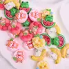 Accesorios de Resina de Frutas de Animales Pequeños Lindos Estilo Japonés DIY Accesorios para el Cabello Pinzas para el Cabello Carcasas de Teléfono Pegatinas Llavero Colgantes Pequeños