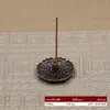 Queimador de Incenso para Cerimônia do Chá Suporte de Incenso Tartaruga Ornamento Bandeja de Incenso Caracol Queimador de Incenso de Nove Furos Suporte para Varetas de Incenso Cobre Antigo Cabaceira Acessórios Dupla Utilização